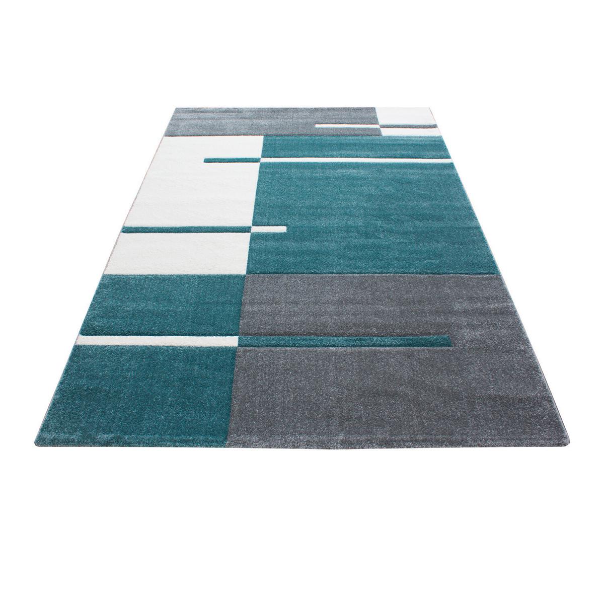 Flachwebeteppich Hawaii Blau ca. 280x370cm - Blau, Basics, Textil (280/370cm) - Novel