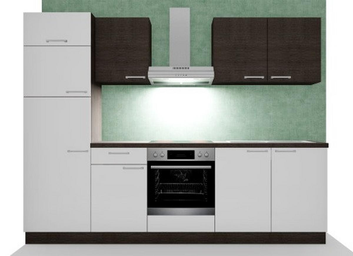 Kuhinjski Blok Z Aparati Win -Based- - sivi hrast/bela, Basics, leseni material (270cm) - Based