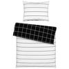 Ágyneműhuzat-garnitúra Kira - fekete/fehér, Modern, textil (140/200cm) - Modern Living