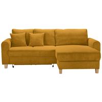 Kutna Garnitura Lille - svijetlo smeđa/curry žuta, Moderno, tekstil/drvo (232/110/156cm) - Best Price