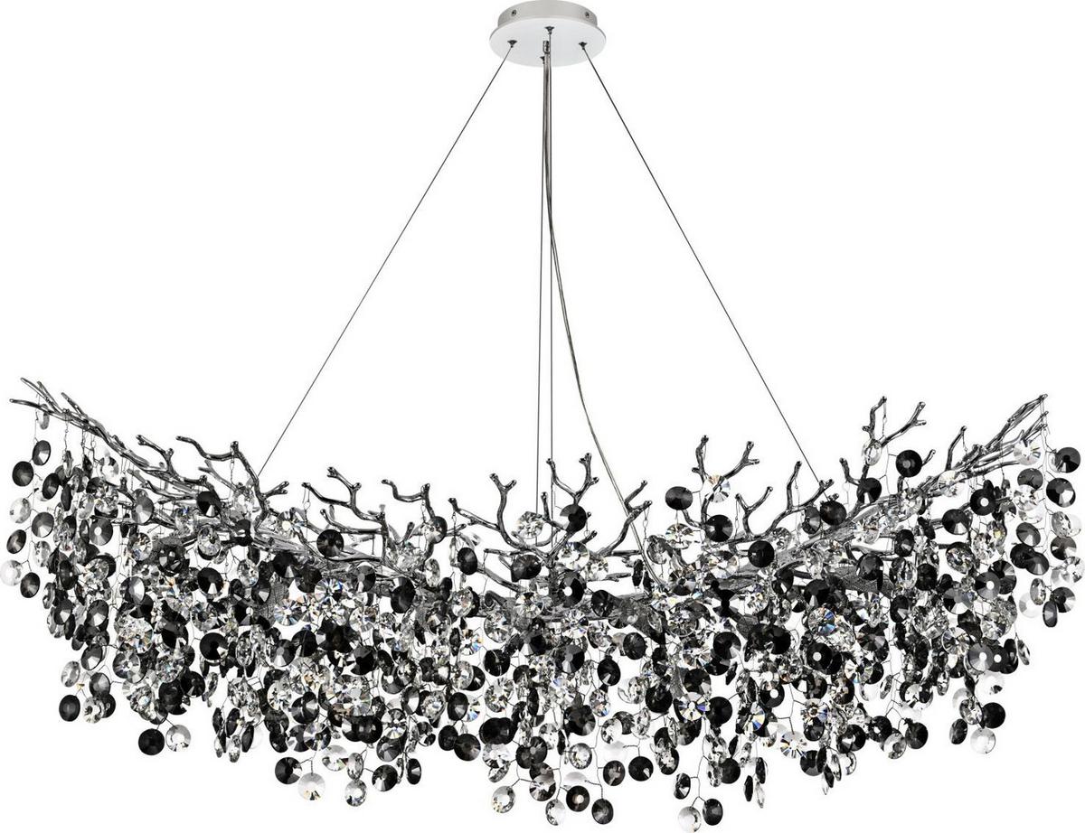 LAMPA WISZĄCA IPSWICH *SBN* - kolor chromowy, Lifestyle, metal/szkło (120/44/150cm) - Novel