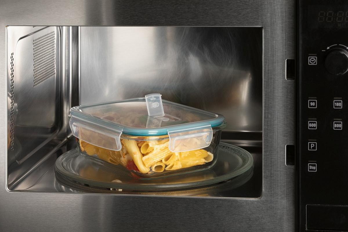 ZESTAW POJEMNIKÓW NA ŻYWNOŚĆ 13755 - zielony/przezroczysty, Basics, tworzywo sztuczne/szkło (19,6/14,5/6,6cm) - GOURMETMAXX