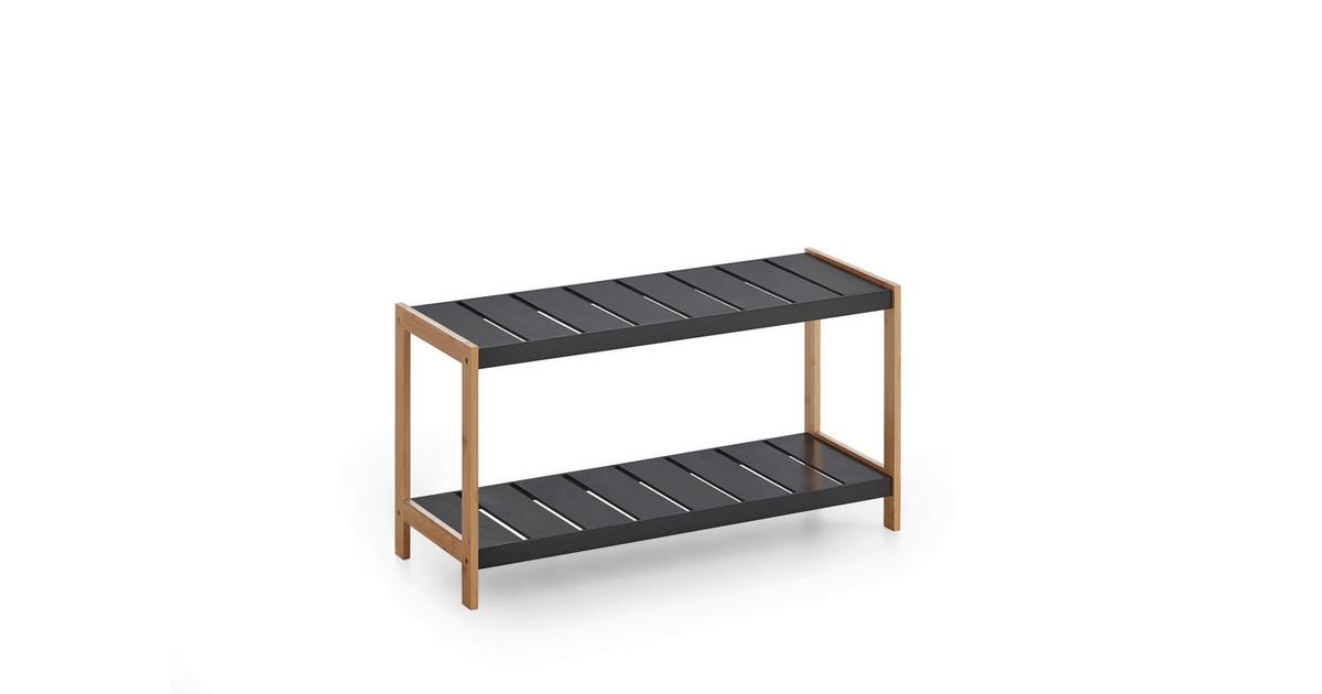 sideboard mit fuß Kommode Stonegrace Eiche Natur 200 cm 4 Türen Vierkant Edelstahl gebürstet 3 LED Light Bulb String