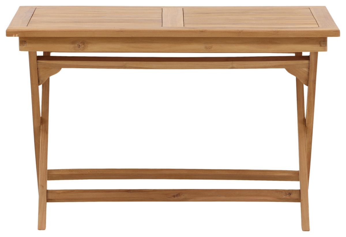 Gartentisch Kenya ca. 120x70x75 cm Teakholz - Teakfarben, KONVENTIONELL, Holz (120/70/75cm) - Gardenson
