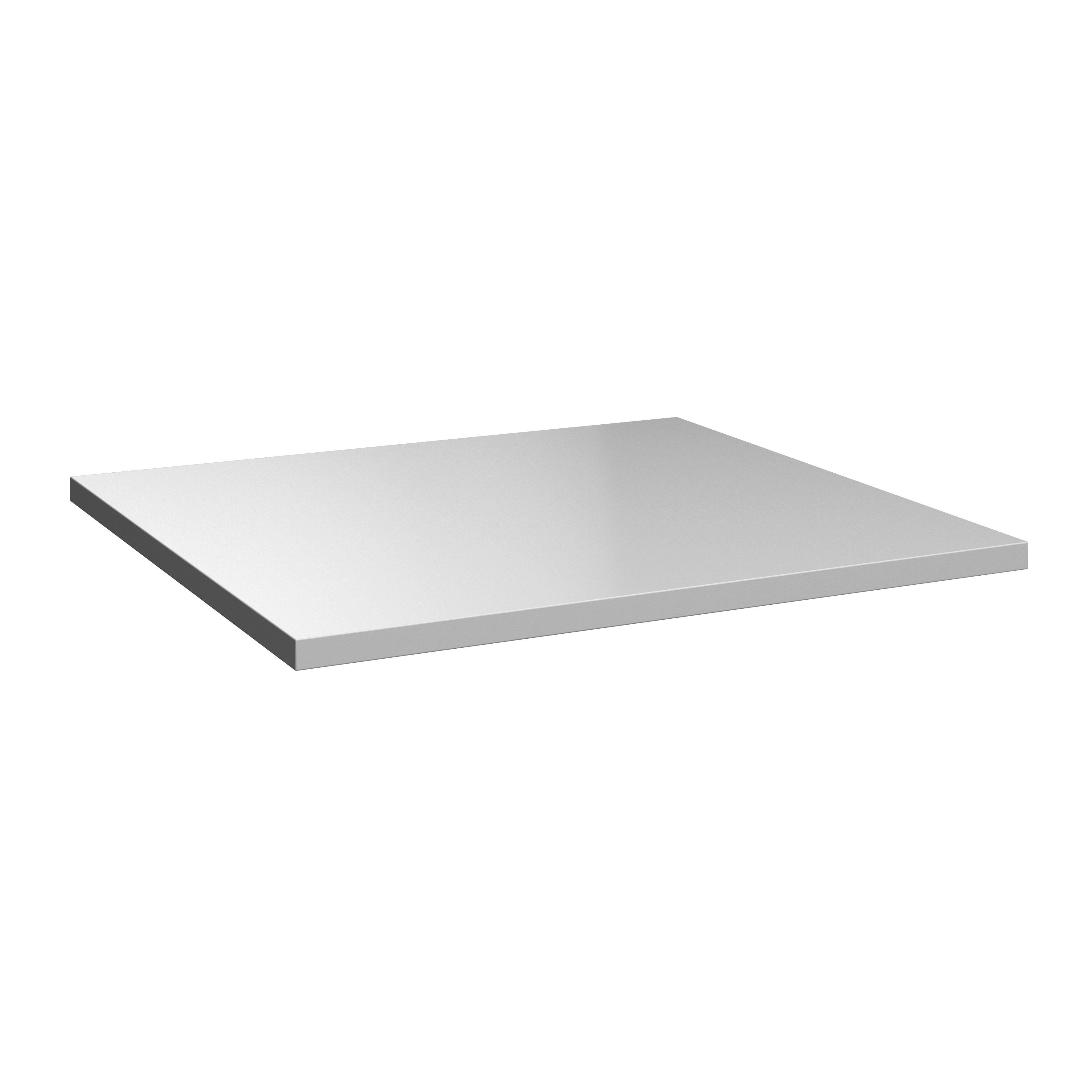 Gornja Ploča Unit - Elements - bijela visoki sjaj, Moderno, drvni materijal (45,6/42/1,6cm) - Based