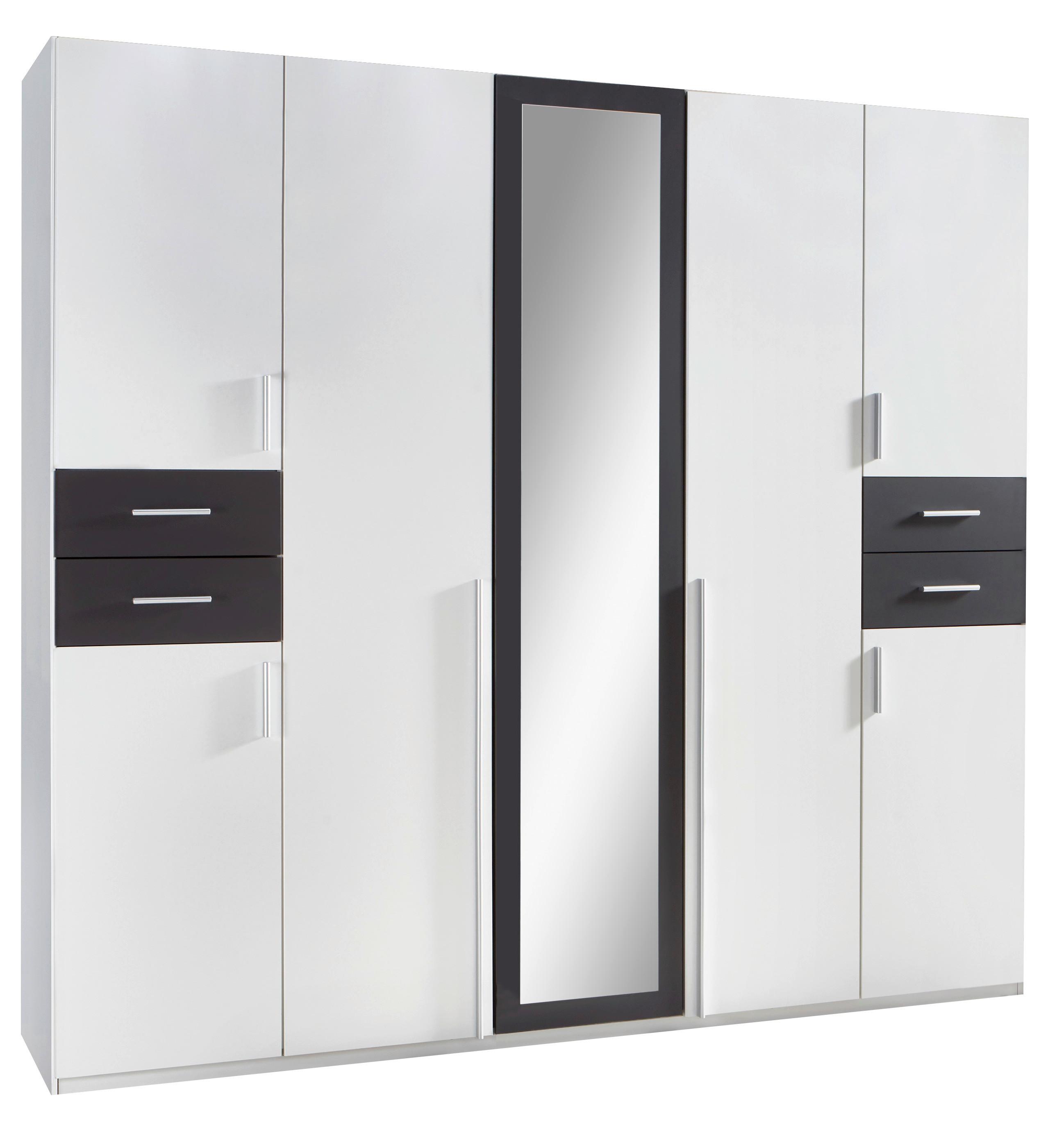 Ormar S Klasičnim Vratima Vegas - bijela/boje grafita, Basics, drvni materijal (225/208/58cm) - Modern Living