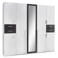 Ormar S Klasičnim Vratima Vegas - bijela/boje grafita, Basics, drvni materijal (225/208/58cm) - Modern Living