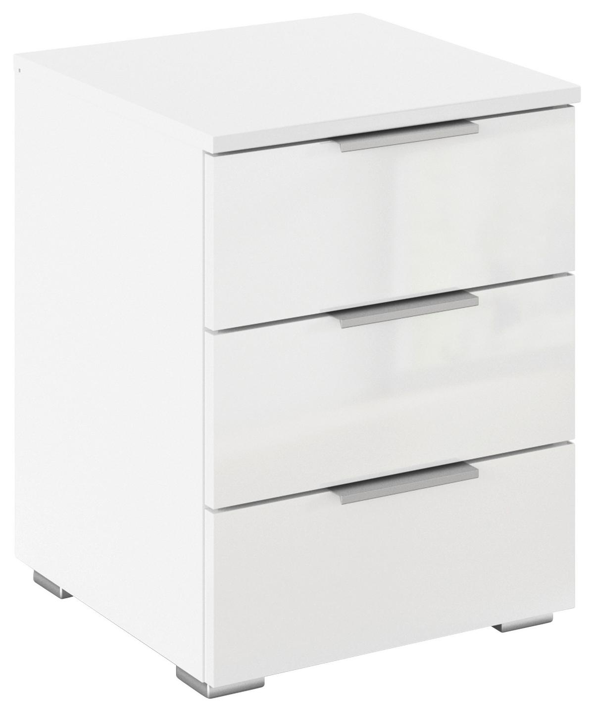 NOPTIERA MARS 3L-HG - alb/alb lucios intens, Basics, material pe bază de lemn (40/52/40cm) - Modern Living