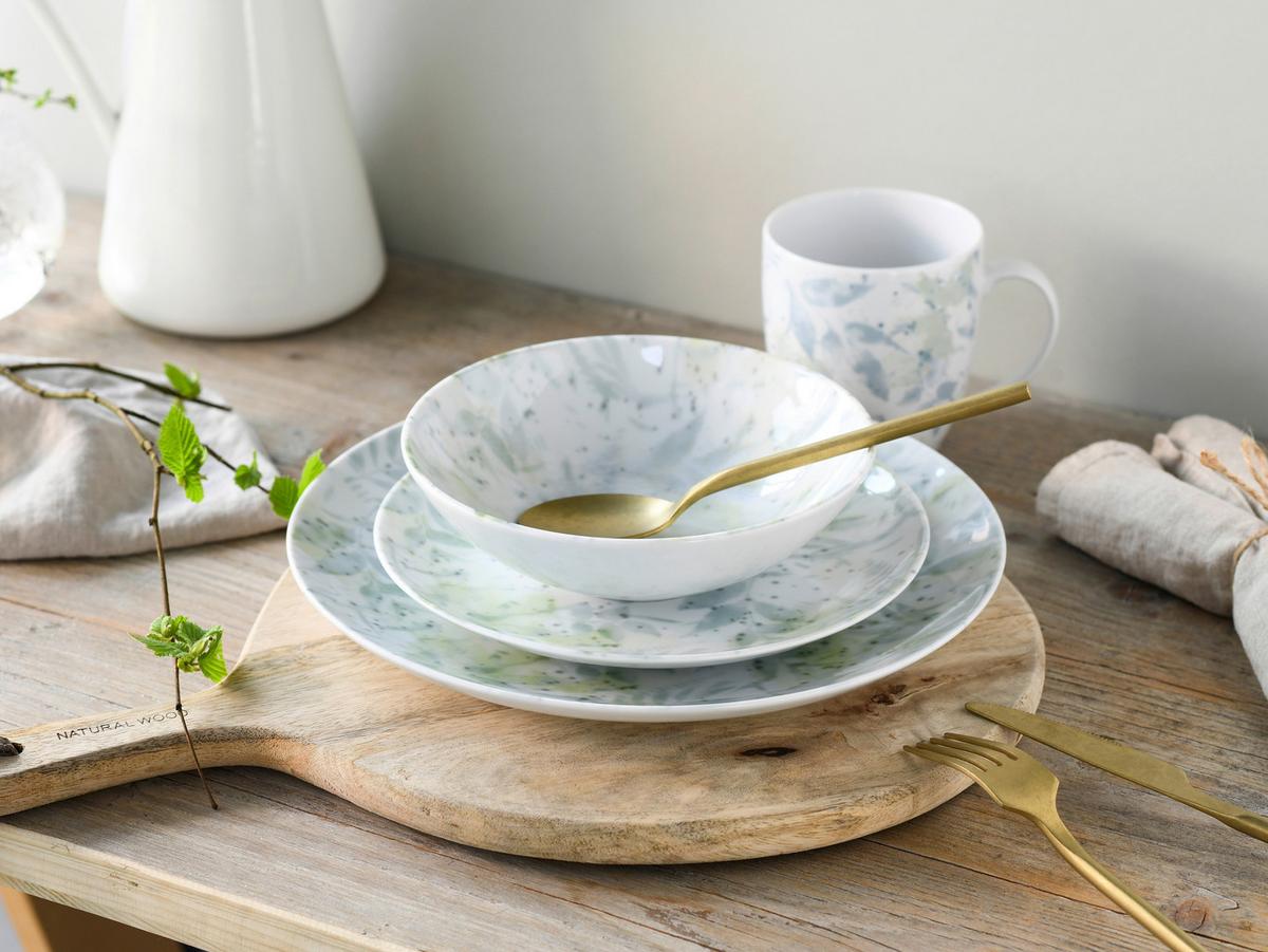 Kombinirani Servis Home Tropical, 16-Delni - zelena, Basics, keramika - Creatable