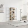 VITRINSKÅP AMY -EXKLUSIV- - beige/ekfärgad, Modern, metall/trämaterial (80/172/35cm) - Mömax