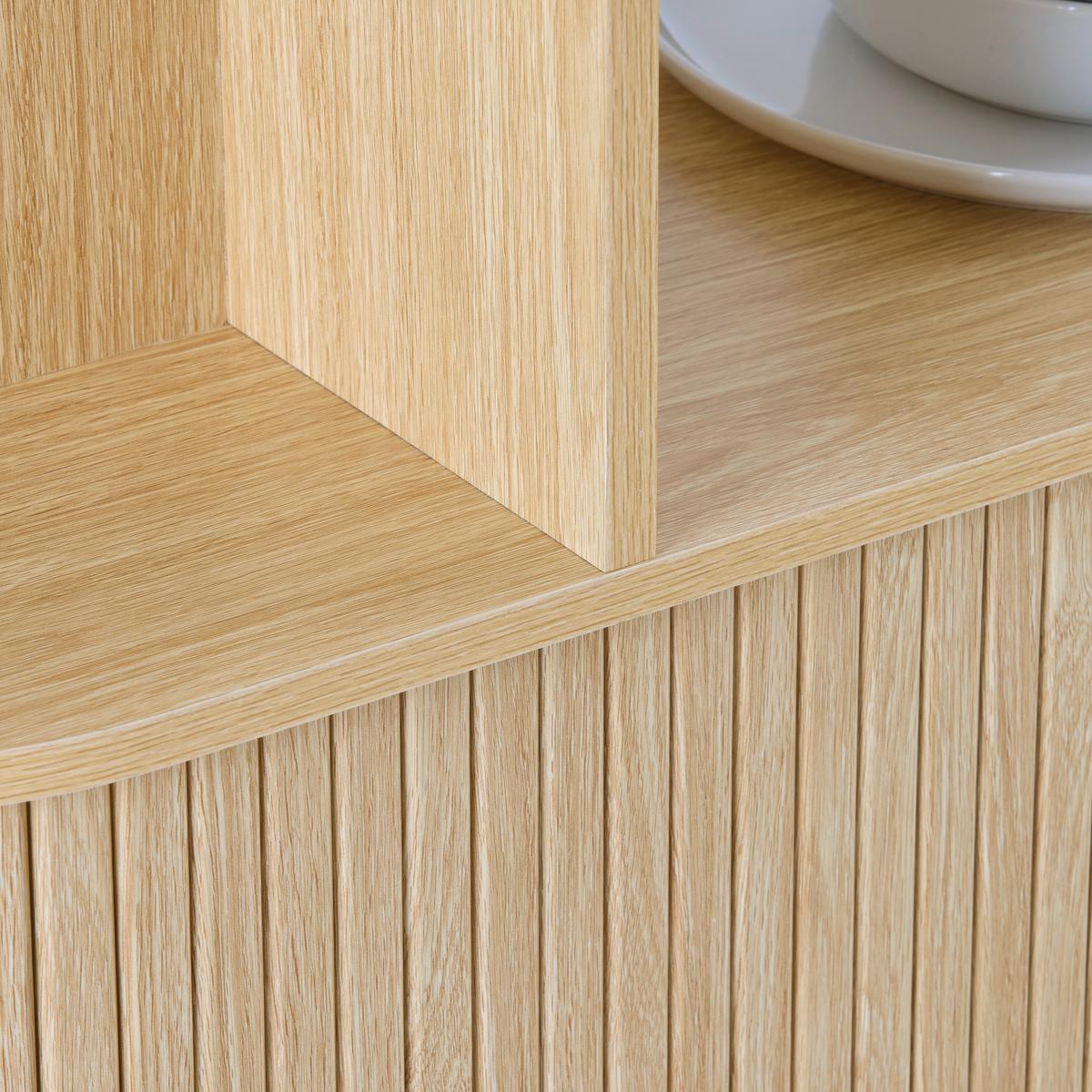 Etajeră SKANDY - culoare natur, Modern, lemn/material pe bază de lemn (100/156/35cm) - Modern Living