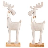 Dekor Szarvas Joshy - bézs, Konventionell, textil/fa (11/28/5cm) - Modern Living