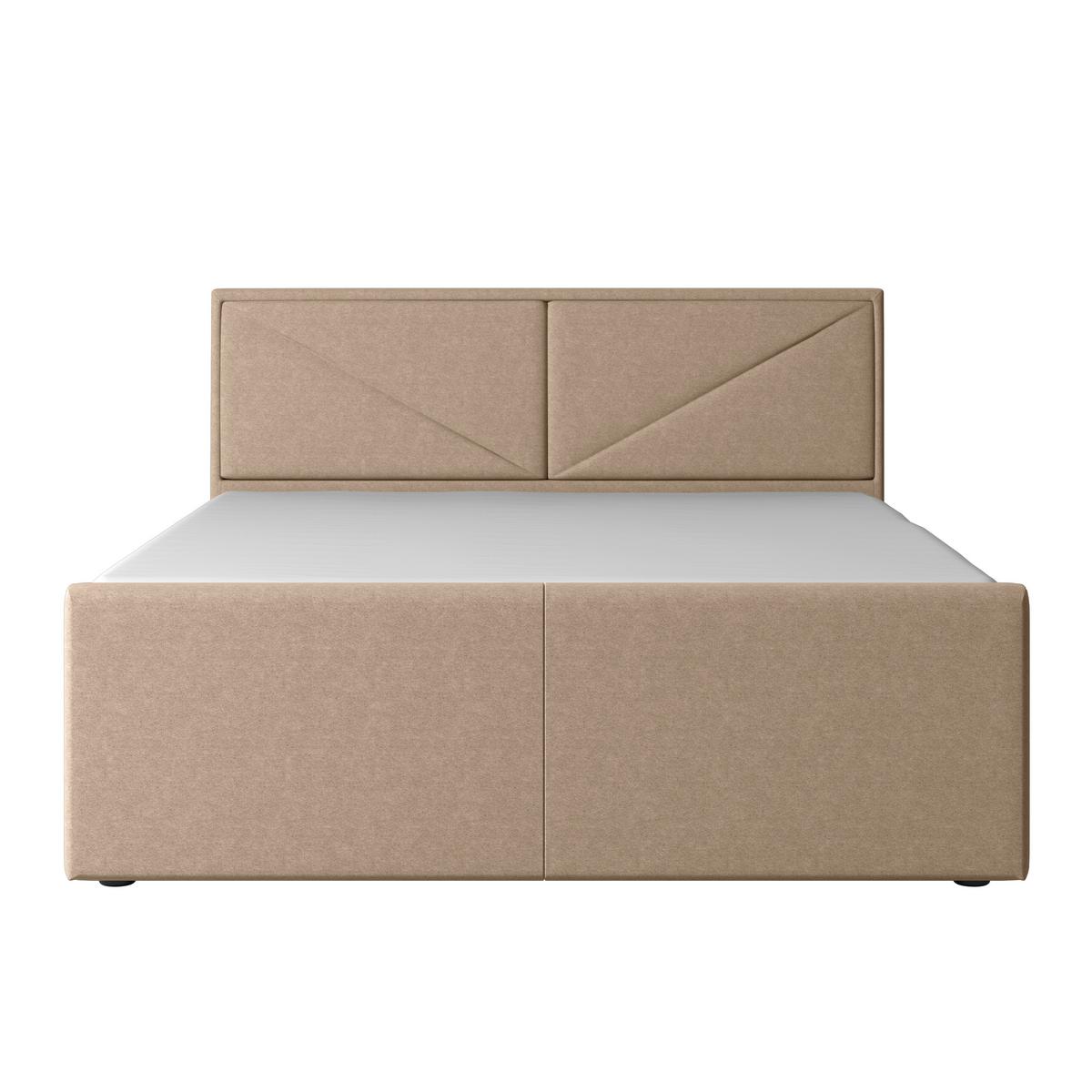 Boxspringbett Lima ca. 140x200 cm Naturfarben - Naturfarben, MODERN, Holz/Kunststoff (140/200cm) - MID.YOU