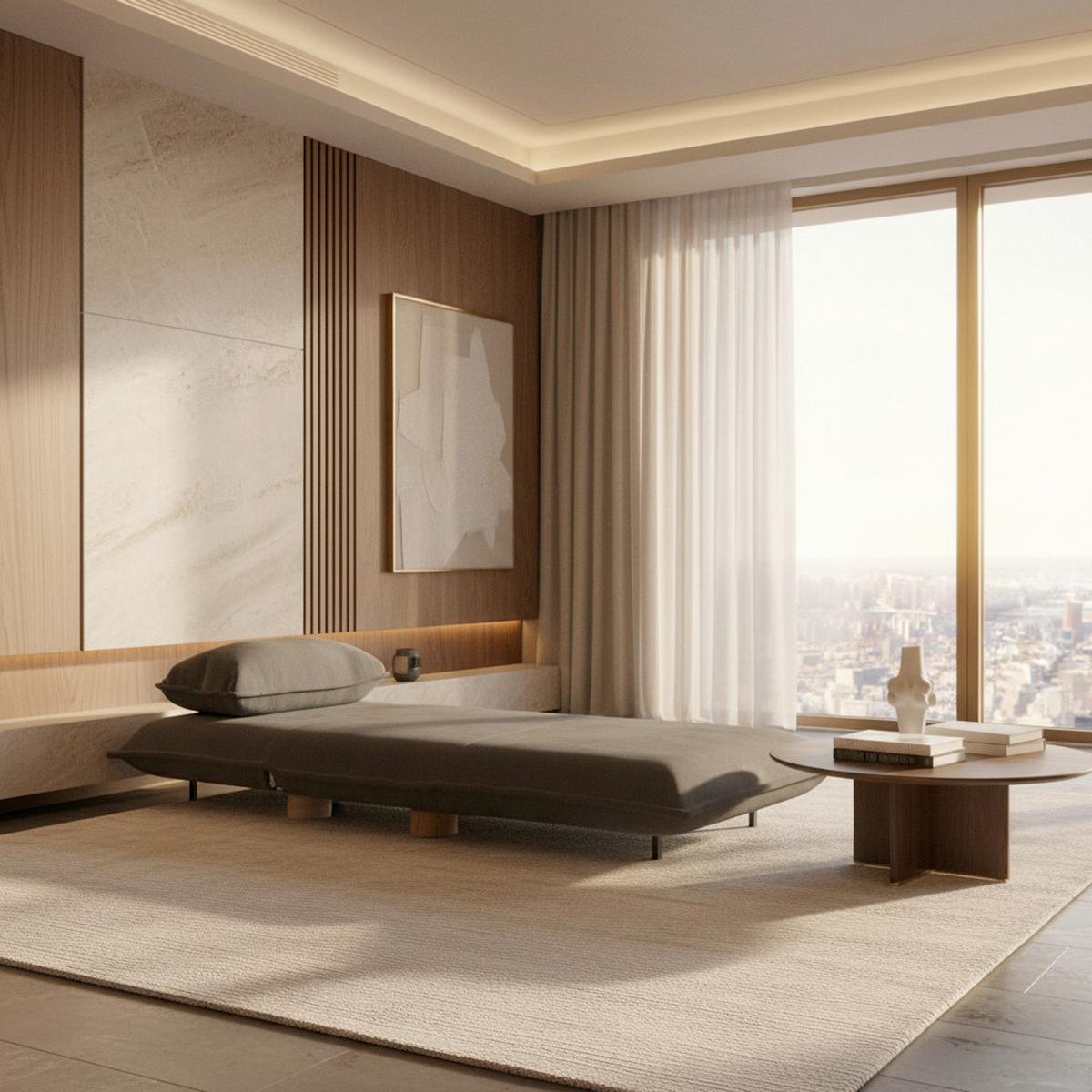 Schlafsessel Bella Dunkelgrau Bouclé - Dunkelgrau/Naturfarben, MODERN, Holz/Textil (85/76/84cm) - Bessagi Home