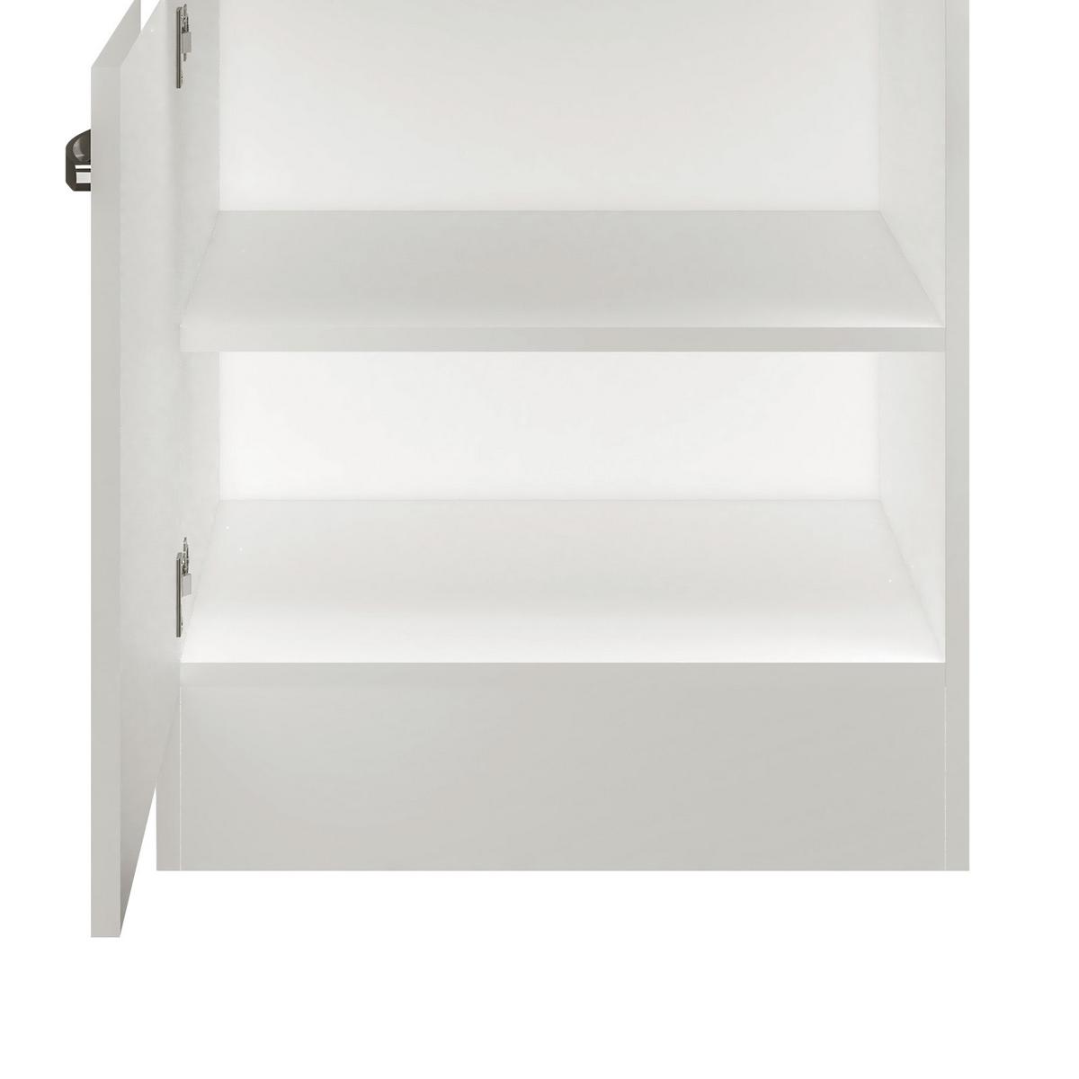 Kuhinjska Spodnja Omarica Alba, Bela, Š. 60 Cm - barve nerjavečega jekla/bela, Moderno, kovina/leseni material (60/86/60cm) - FlexWell