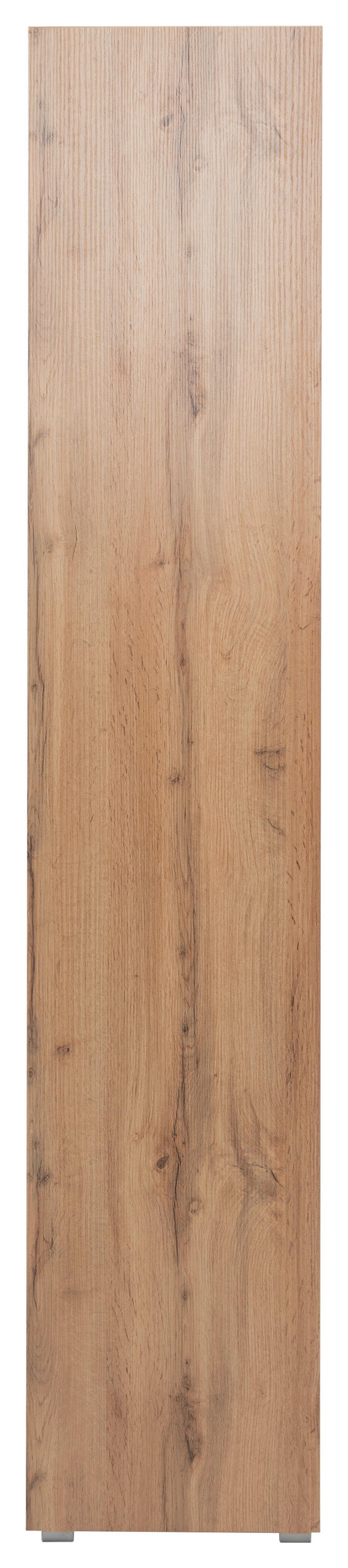 Regal Image, Barva Hrasta - srebrne barve/barve hrasta, Basics, umetna masa/leseni material (45/191/37cm) - MID.YOU