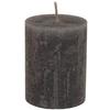 Stumpenkerze Lia in Grau - Grau, MODERN (6,8/9cm) - Premium Living