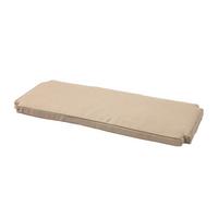 Bankauflage Rosenborg - Sandfarben, Natur, Kunststoff (120/5/58cm) - Gardenson
