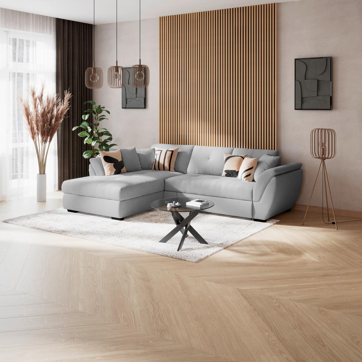 Coltar BERISSO NEW - gri deschis, Konventionell, textil (187/278cm) - Ondega
