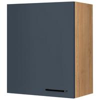 Küchenoberschrank Easytouch Blau - Blau/Eichefarben, MODERN, Holzwerkstoff/Metall (60/72/35cm) - Nobilia