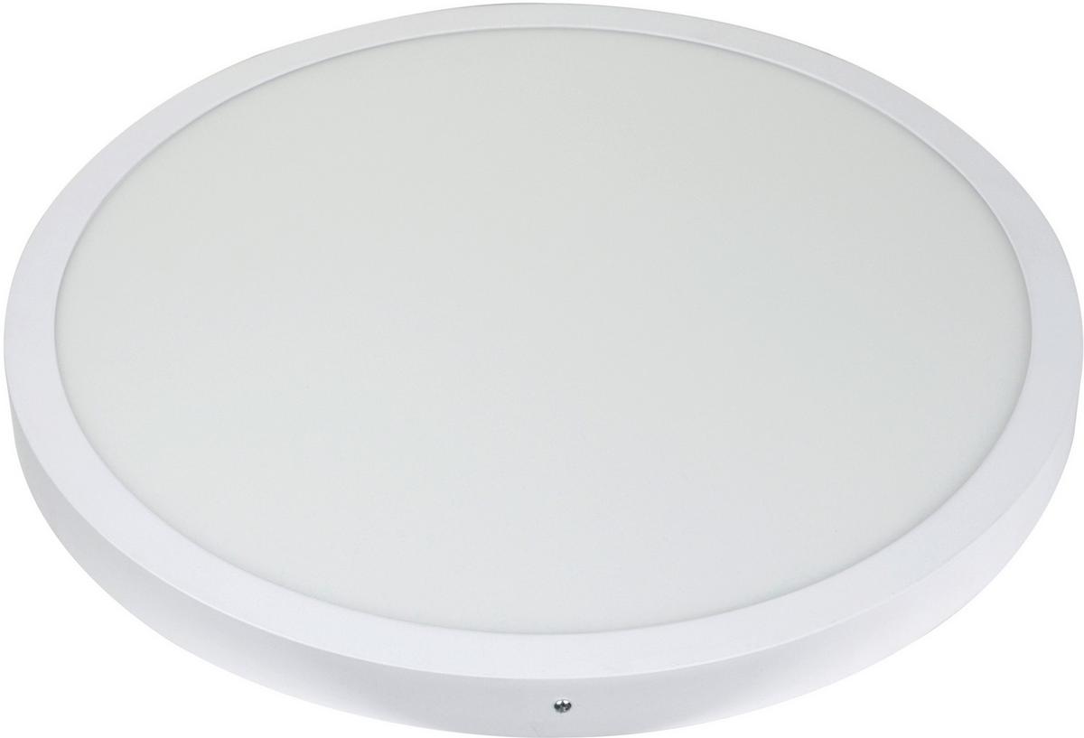 LED-Deckenleuchte Weiß max. 40 Watt - Weiß, Basics, Kunststoff/Metall (60,5/60,5/4cm)