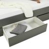 LIT DIRK II -BASED- - anthracite, KONVENTIONELL, matériau en bois (90/200cm) - Based