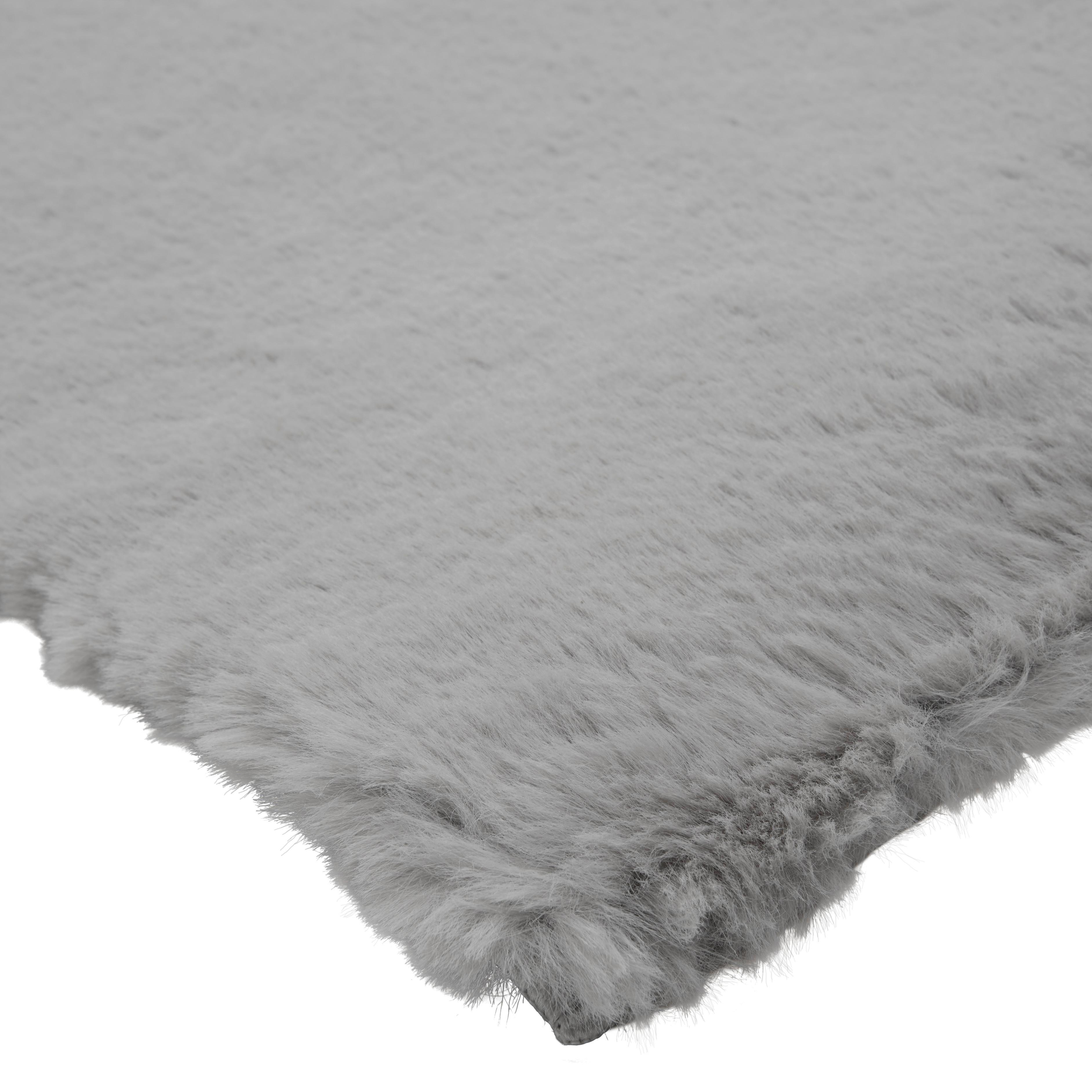 VÄVD MATTA FUZZY 1 - grå, Modern, textil (80/150cm) - Mömax