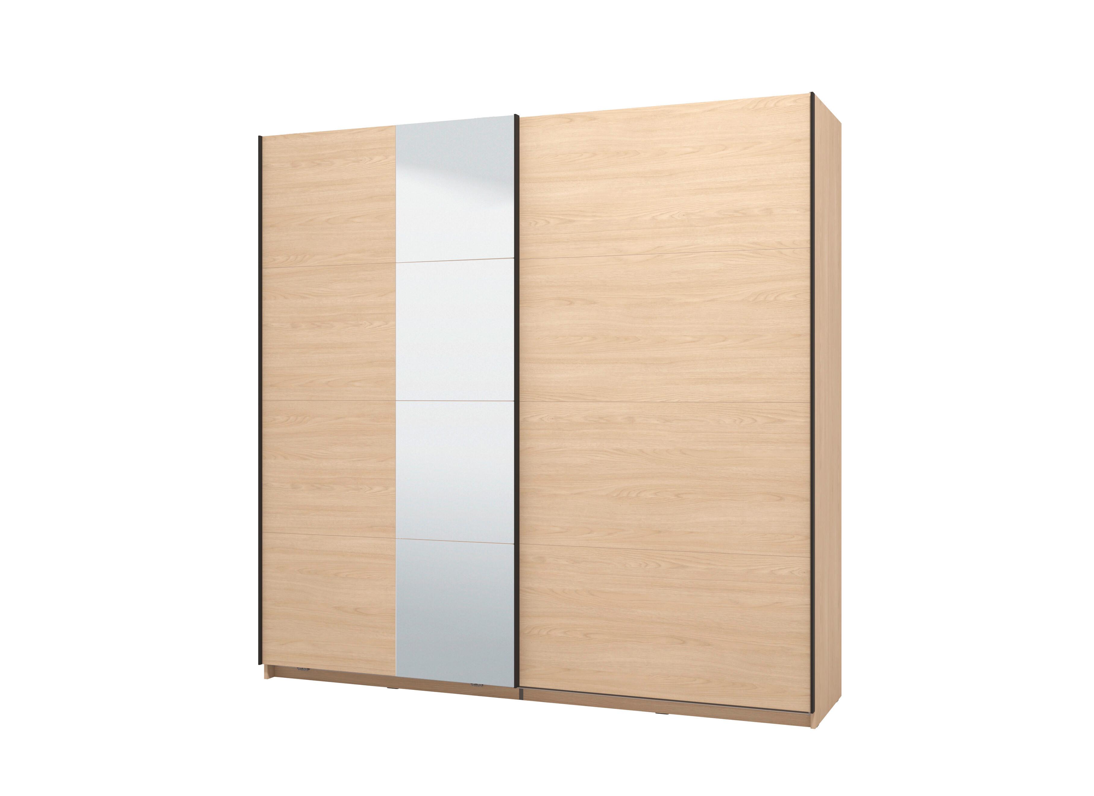Tolóajtós Szekrény Arbela - tölgyfa, Modern, faalapú anyag (220/217,5/61cm)