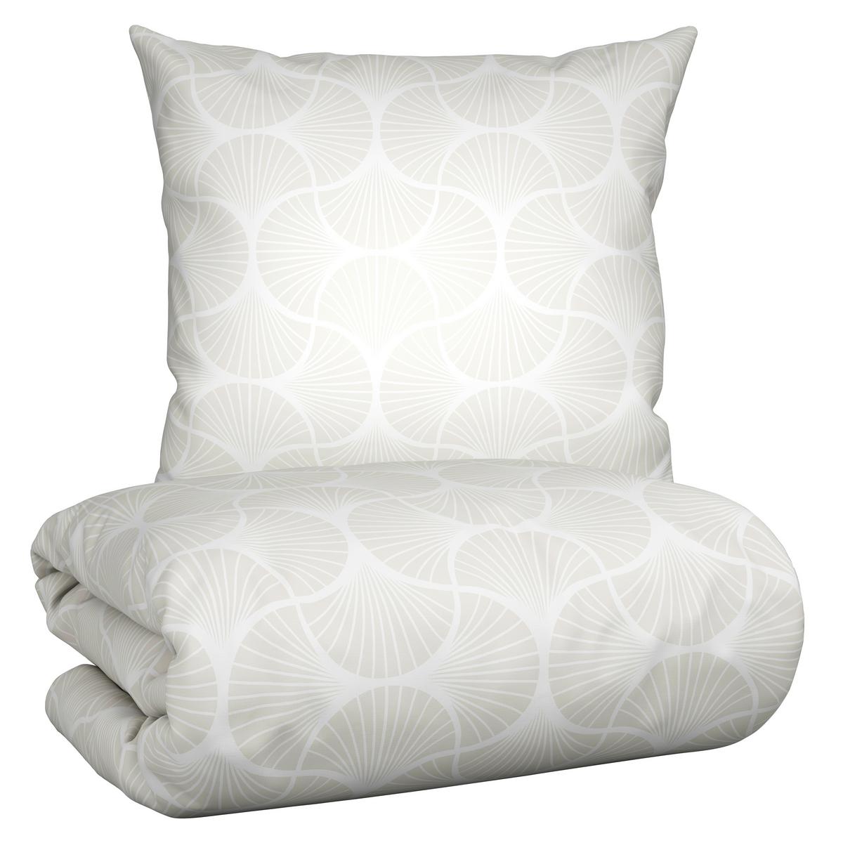 Bettwäsche Finn XL Naturfarben ca. 155x220cm - Naturfarben, MODERN, Textil (155/220cm) - Modern Living