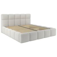 Tapecirani Krevet Cloudy - krem, Trend, drvni materijal/metal (180/200cm) - Modern Living