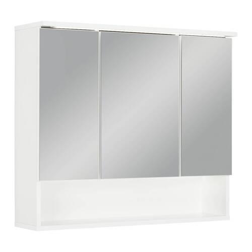 Spiegelschrank Best 80 in Weiß - MODERN, Glas/Holzwerkstoff (80/70/23cm) - Mömax