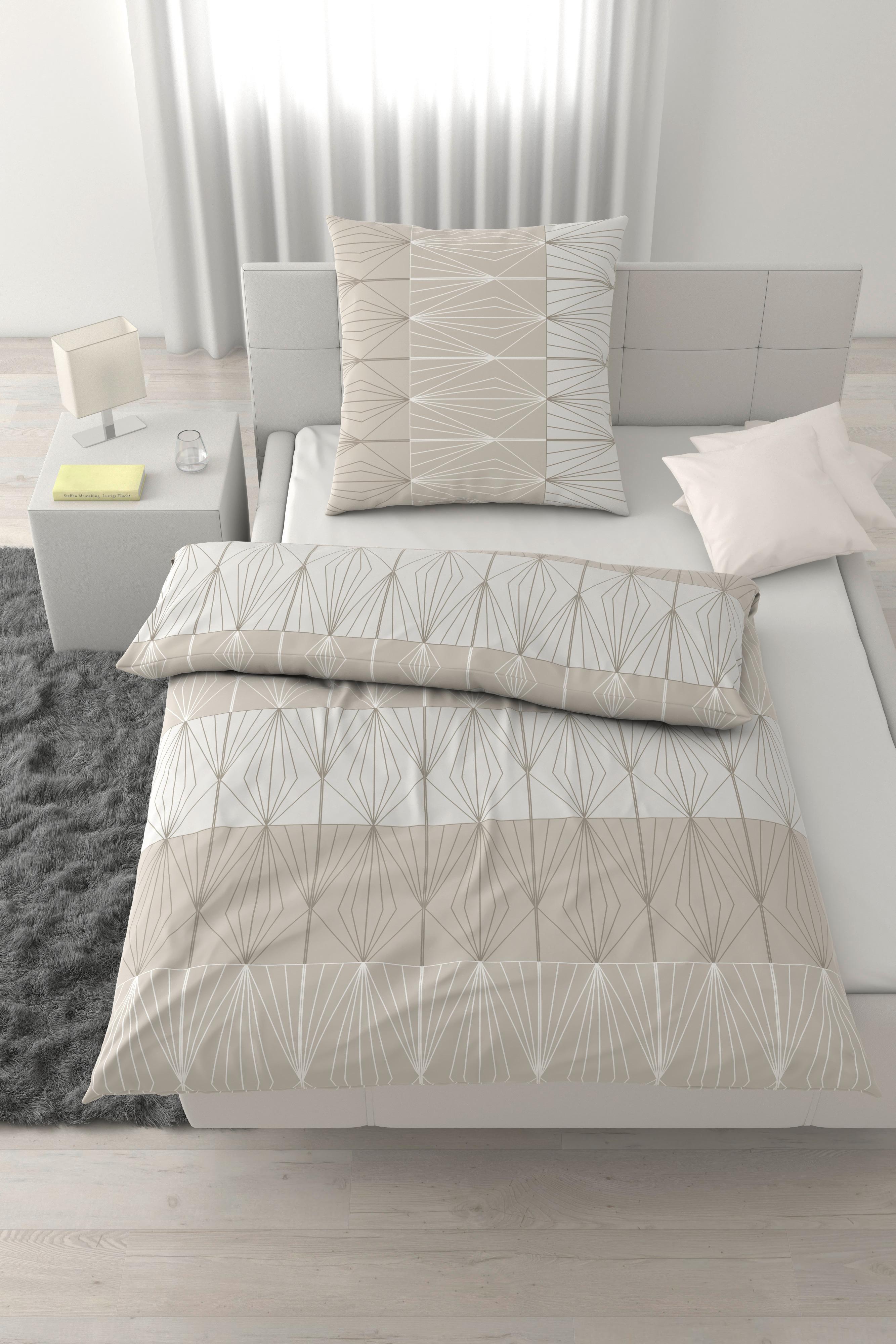 Bettwäsche Dubai Perlmutt ca. 135x200cm - Perlmutt, Textil (135/200cm) - Mömax