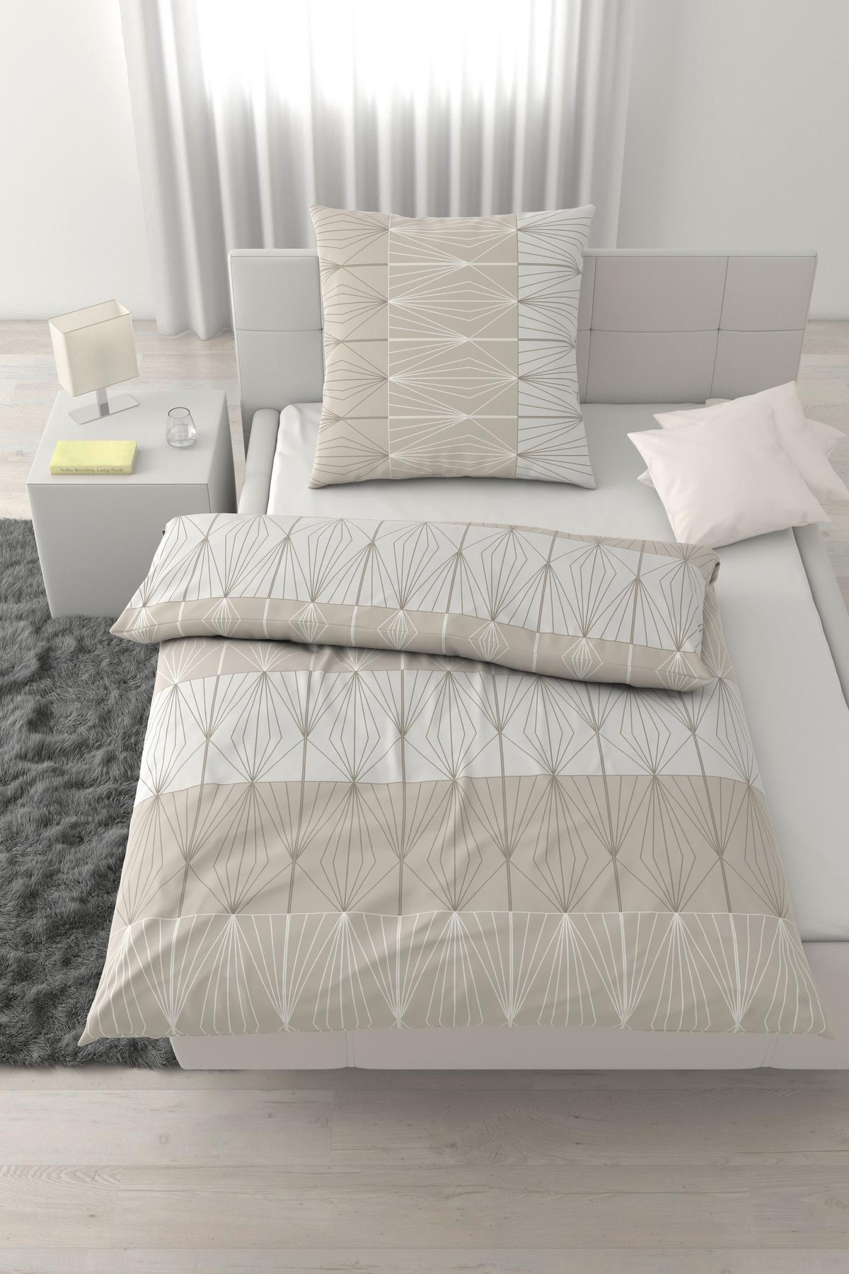 Bettwäsche Dubai Perlmutt ca. 135x200cm - Perlmutt, Textil (135/200cm) - Mömax