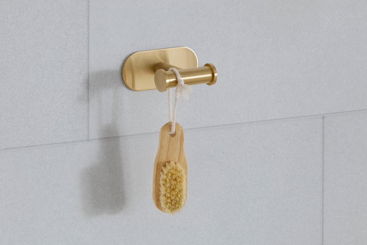 Doppelhaken in Goldfarben - Goldfarben, Lifestyle, Metall (10/4,5/6,5cm) - Mömax