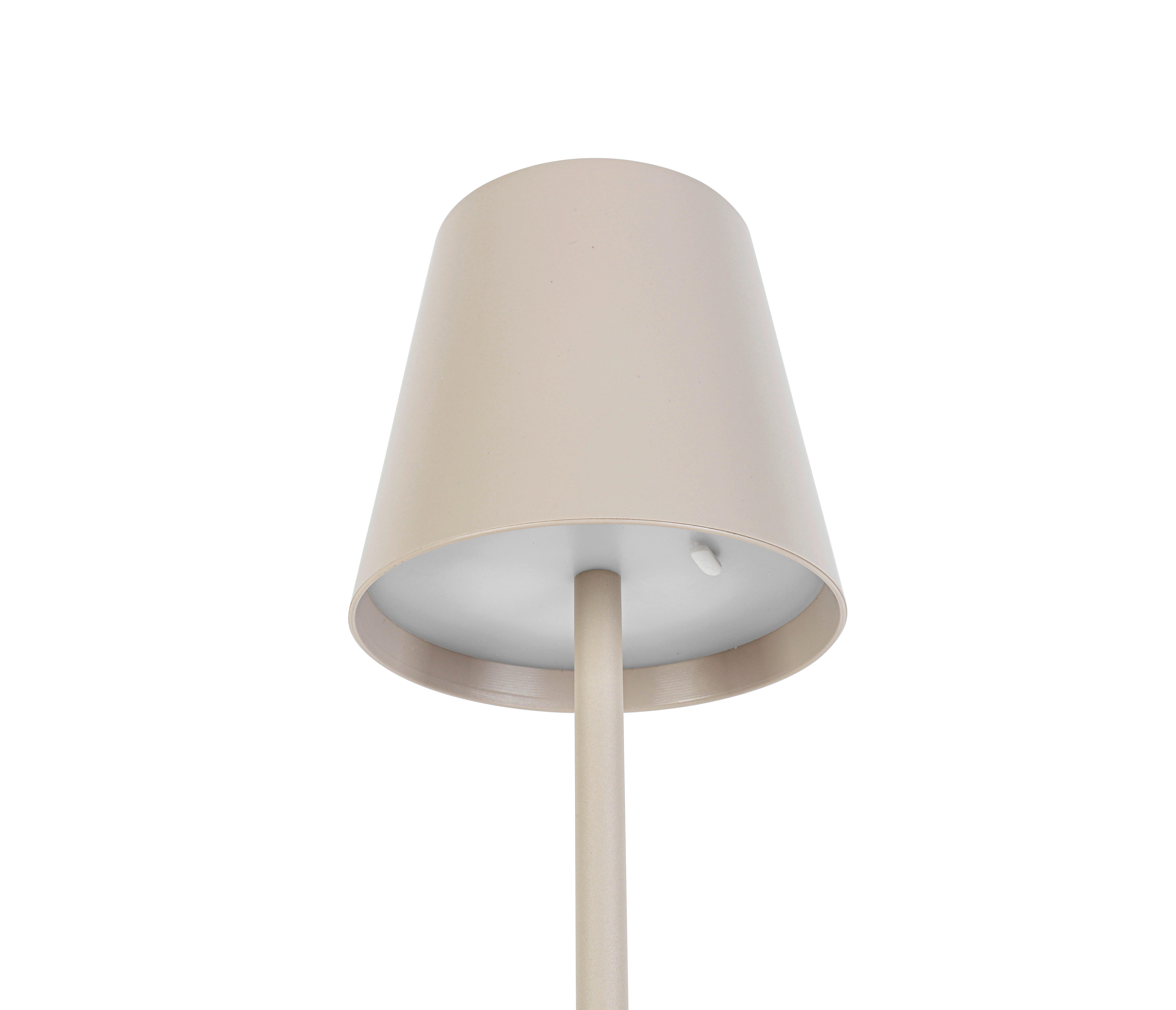 Led Állólámpa Ausi - homok, Modern, műanyag/fém (22/130cm) - Mömax