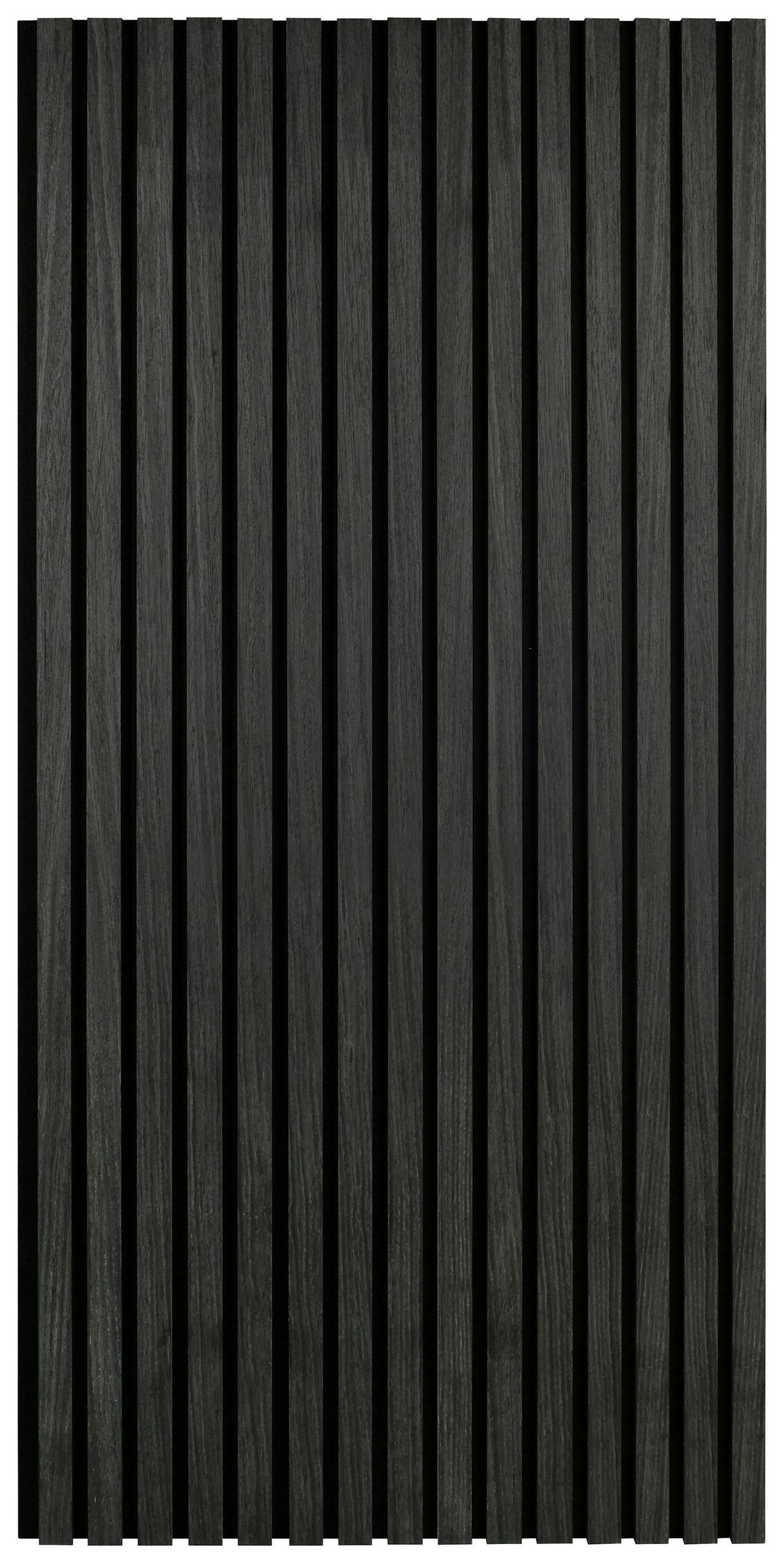 Akustikpaneel Grace Schwarz/Eiche Artisan 2er Set - Schwarz, MODERN, Holz/Holzwerkstoff (60,5/120/2,2cm) - Mömax