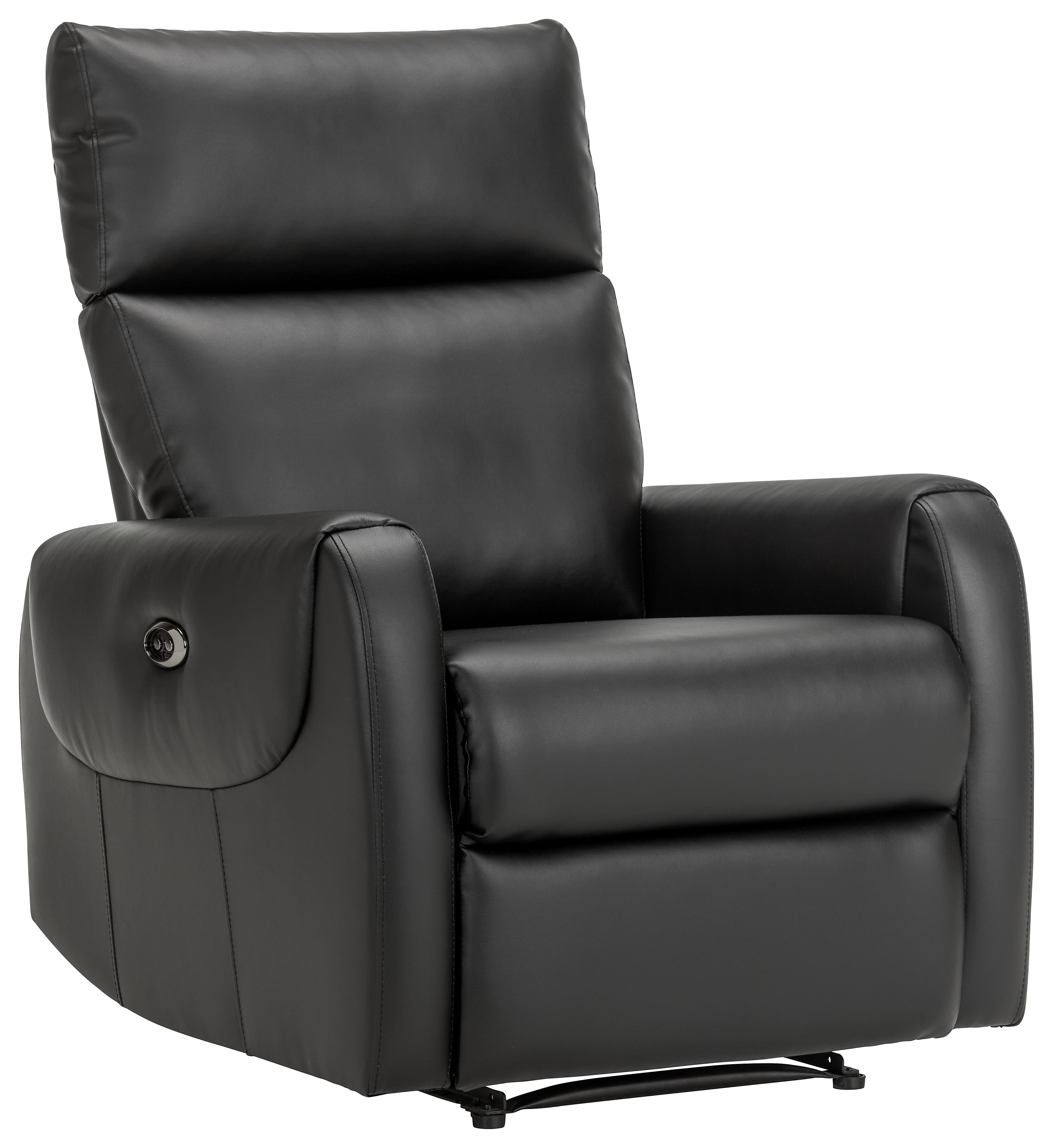 Relaxsessel Ancona 2 in Schwarz - Schwarz, MODERN, Holz/Kunststoff (78/100/93cm) - Mömax