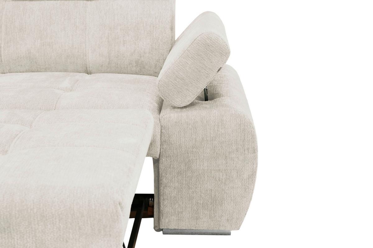 Kutna Garnitura Vegas - srebrne boje/bež, Design, drvo/tekstil (173/294cm) - Modern Living