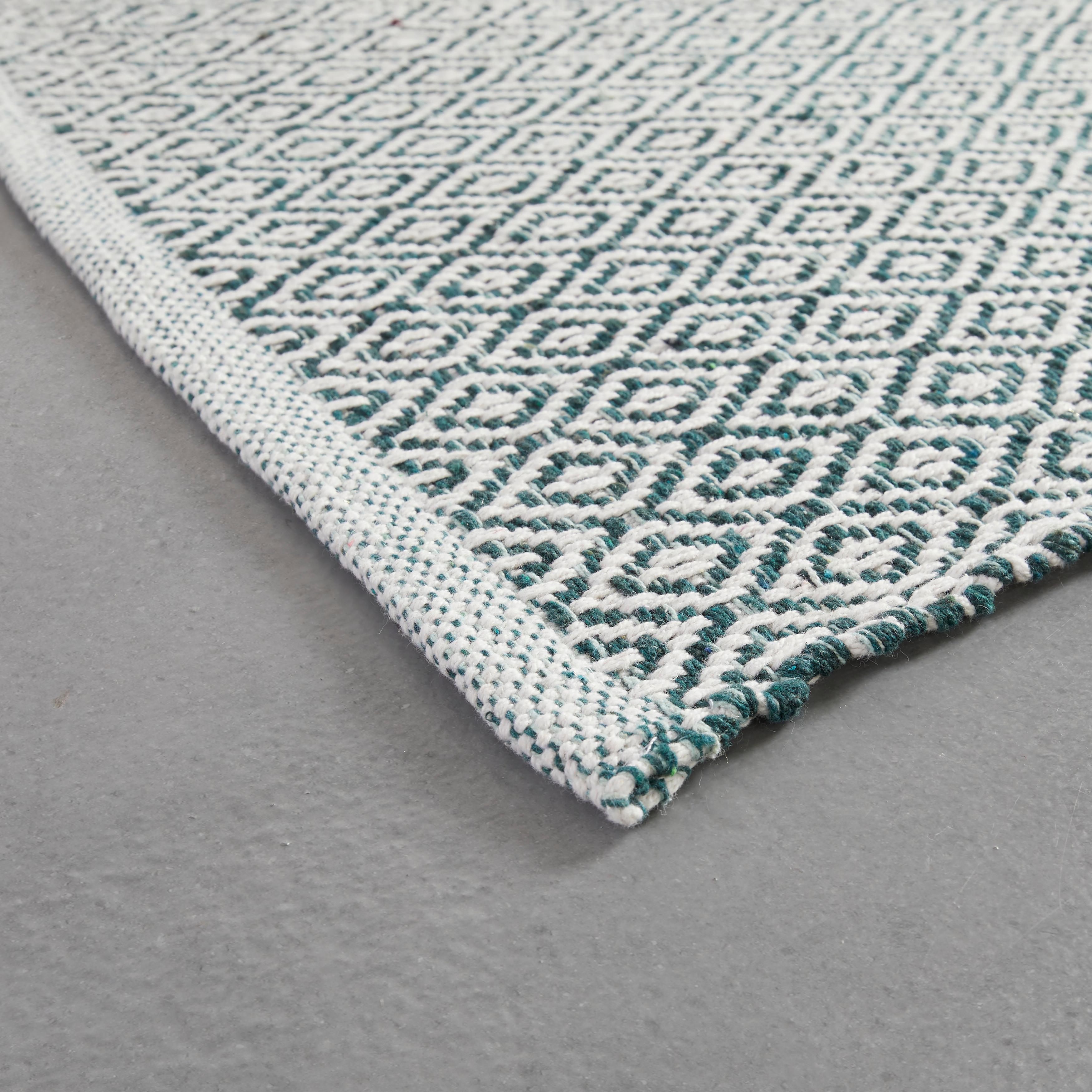 HANDVÄVD MATTA CAROLA 1 - grön, Basics, textil (60/120cm) - Mömax