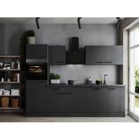 Kuhinjski Blok Z Aparati Oliver, 280cm - temno siva/črna, Design, kovina/leseni material (280cm) - Respekta