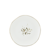 Dessertteller Onix aus Porzellan Ø 20,5cm - Goldfarben/Weiß, MODERN, Keramik (20,5cm) - Mömax