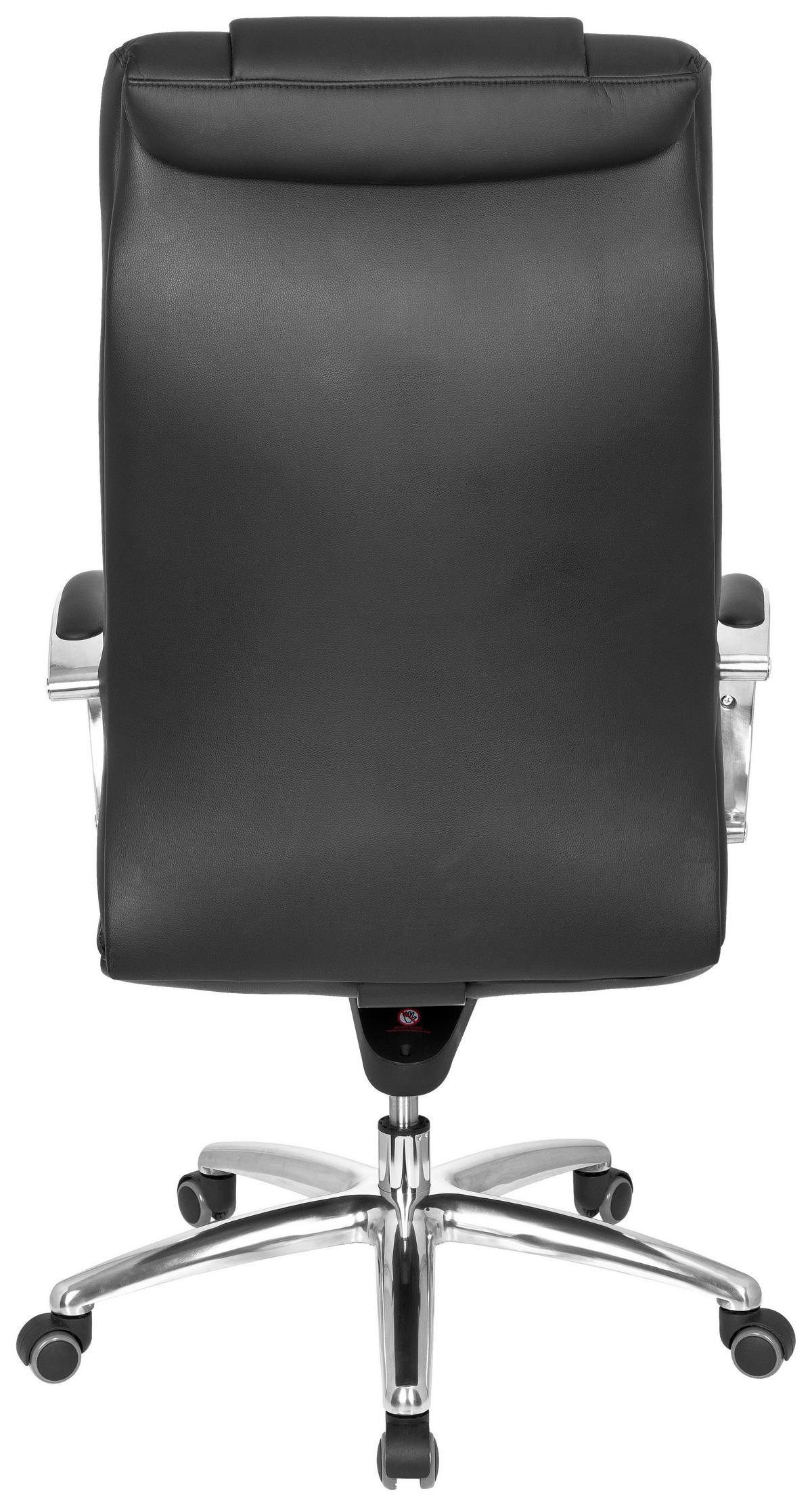Pisarniški Stol Xxl G 600, Črna - srebrne barve/črna, Basics, kovina/umetna masa (60/131/49cm) - MID.YOU