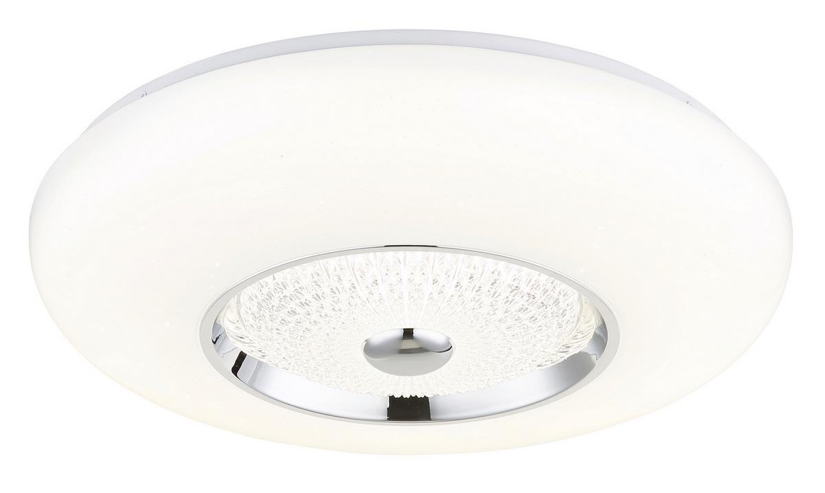 LED Mennyezeti Lámpa 48071-24 Graham - krómszínű/opál, Design, műanyag/fém (48,5/11cm) - Globo