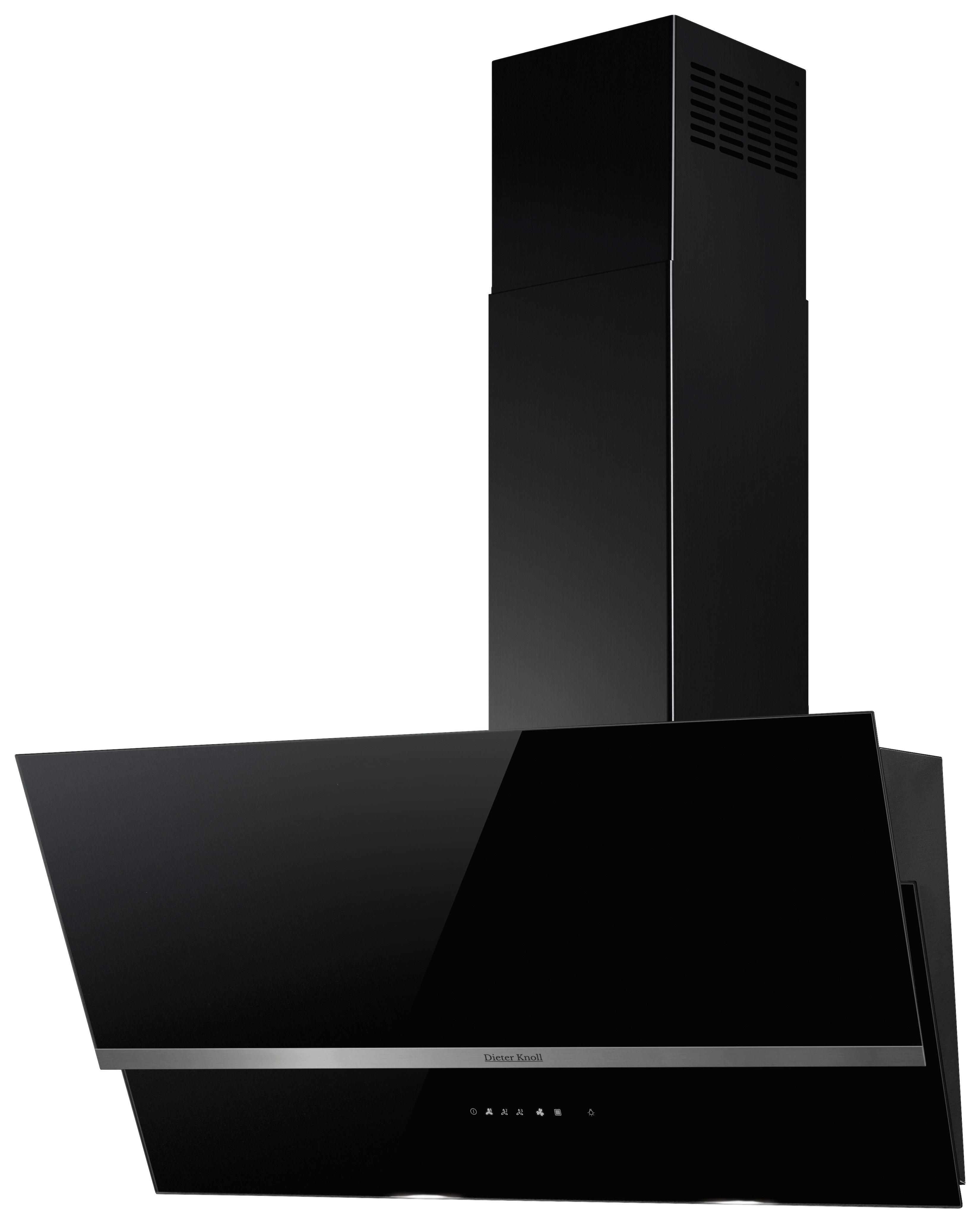 Dunstabzugshaube DK8HV471Y - Edelstahlfarben/Schwarz, Basics, Glas/Metall (80/95/37,5cm) - Dieter Knoll
