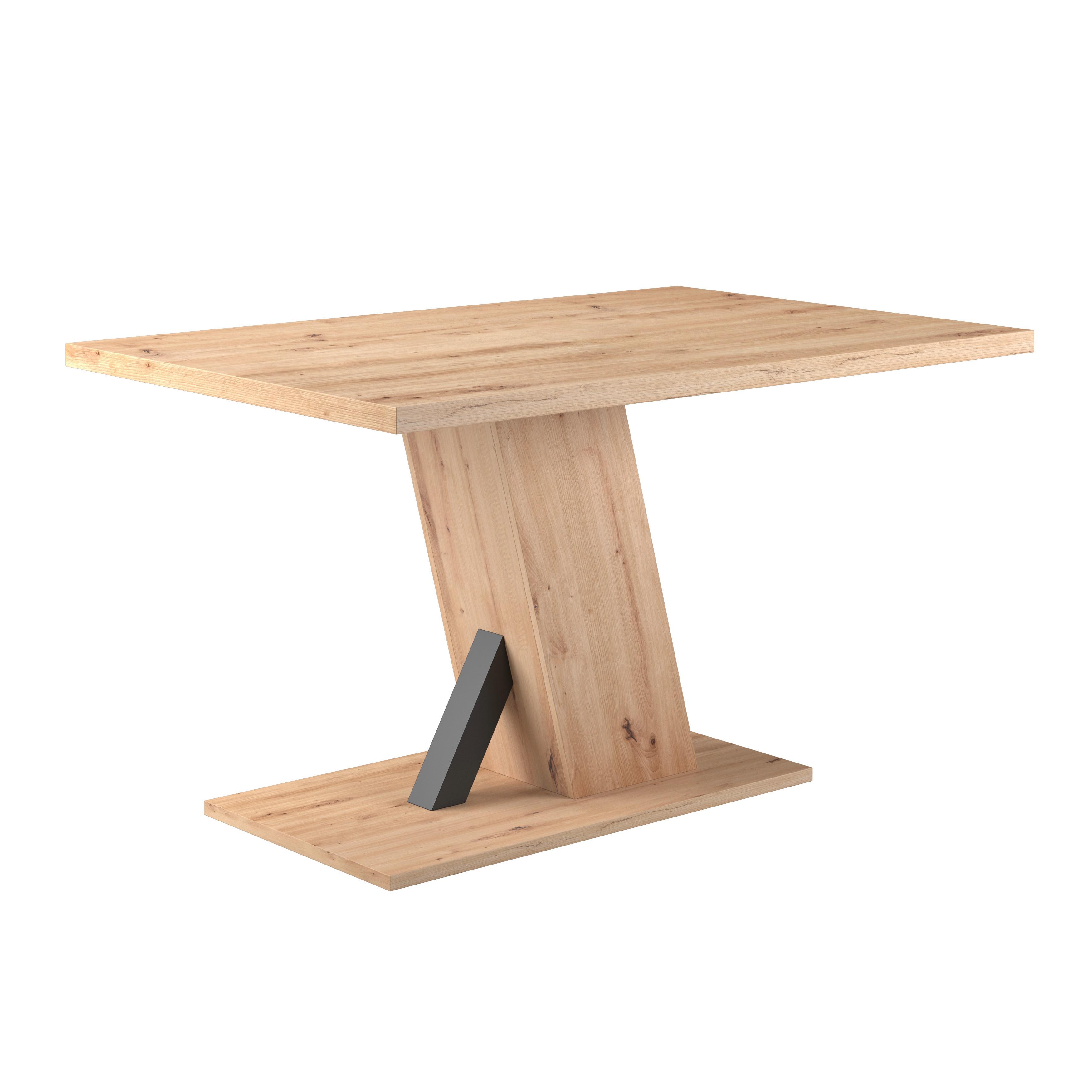 Masă SEVERIN 138 - culoare lemn stejar, Modern, material pe bază de lemn (138/76/90cm)