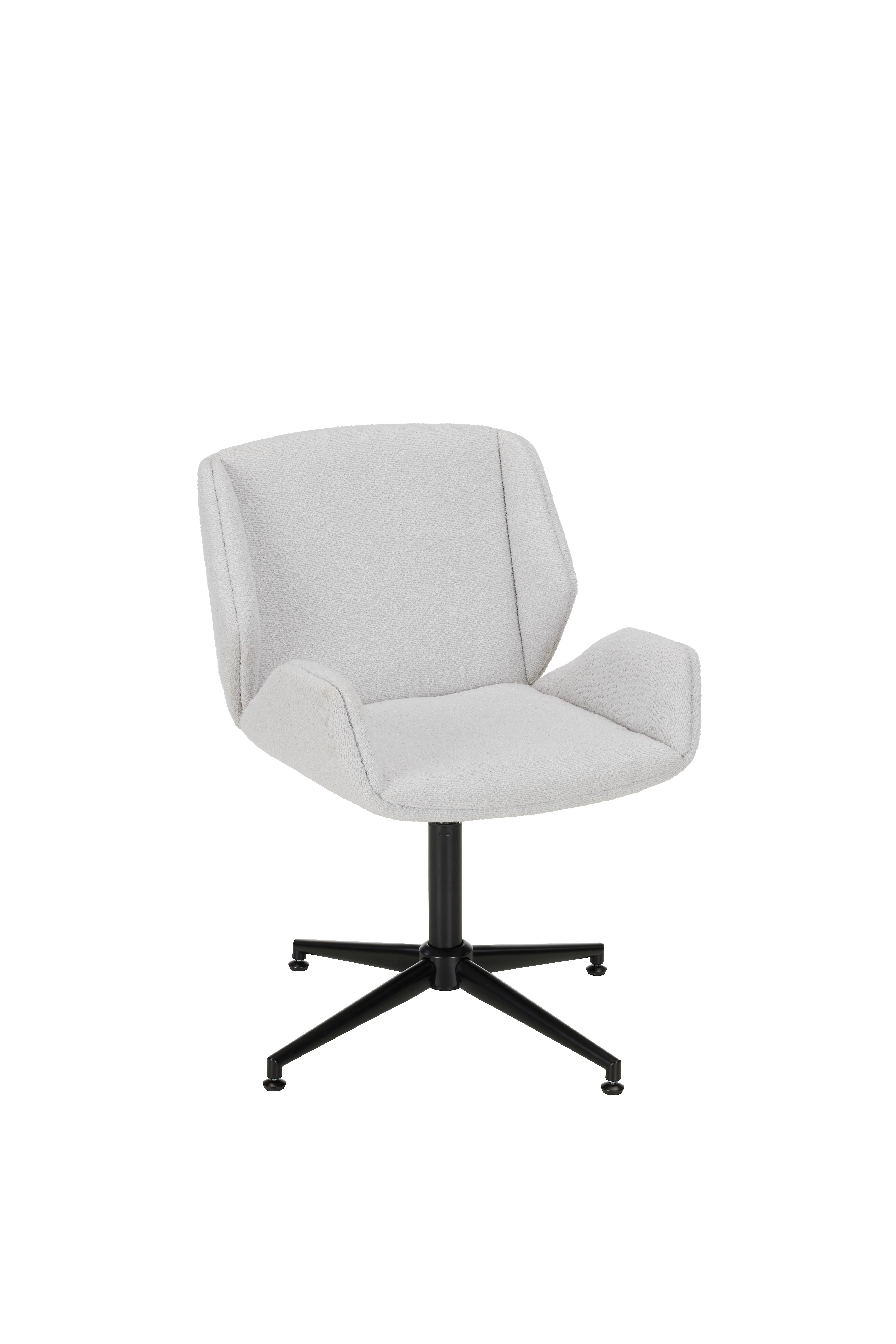 KRZESŁO Z PODŁOKIETNIKAMI LENNOX -TREND- - jasnoszary/czarny, Modern, metal/tkanina (60/87/58cm) - Premium Living