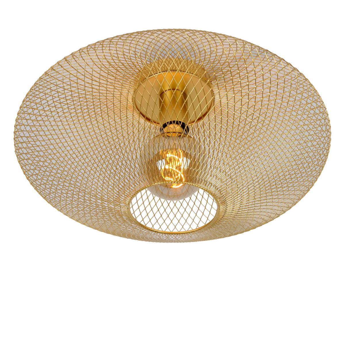 LAMPA SUFITOWA 21123/45/02 MESH - kolor mosiężny, Konventionell, metal (45/24cm) - Lucide