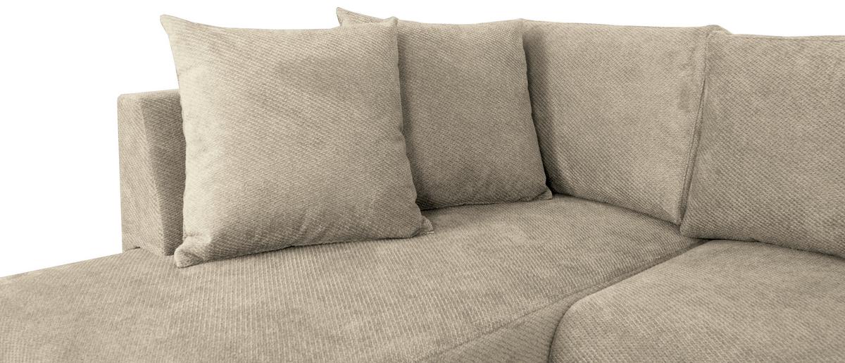 Canapea modulara VERONICE - albastru/bej, Trend, textil (171/313/141cm) - Modern Living