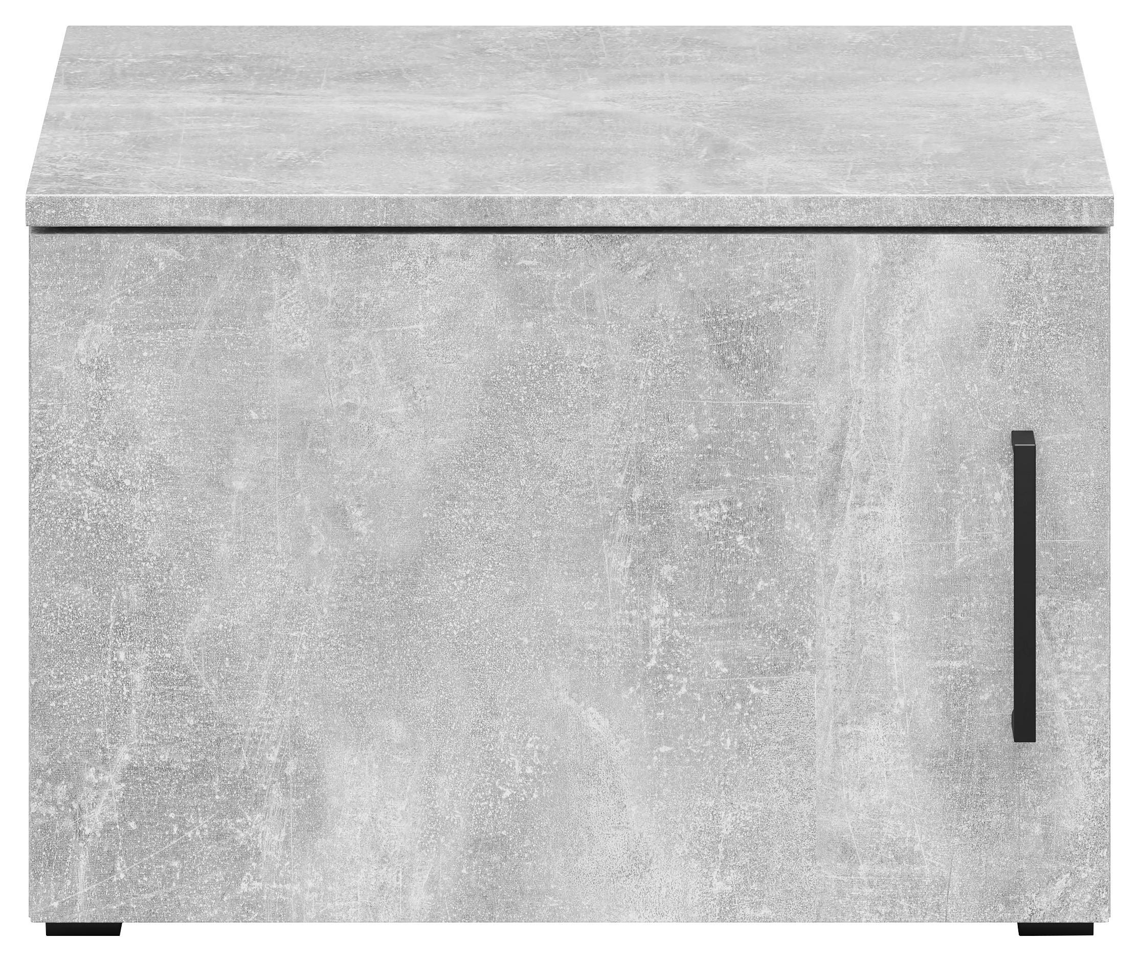 Aufsatzschrank Multistauraum Grau - Schwarz/Grau, MODERN, Holzwerkstoff/Kunststoff (50/35/40cm) - Mömax
