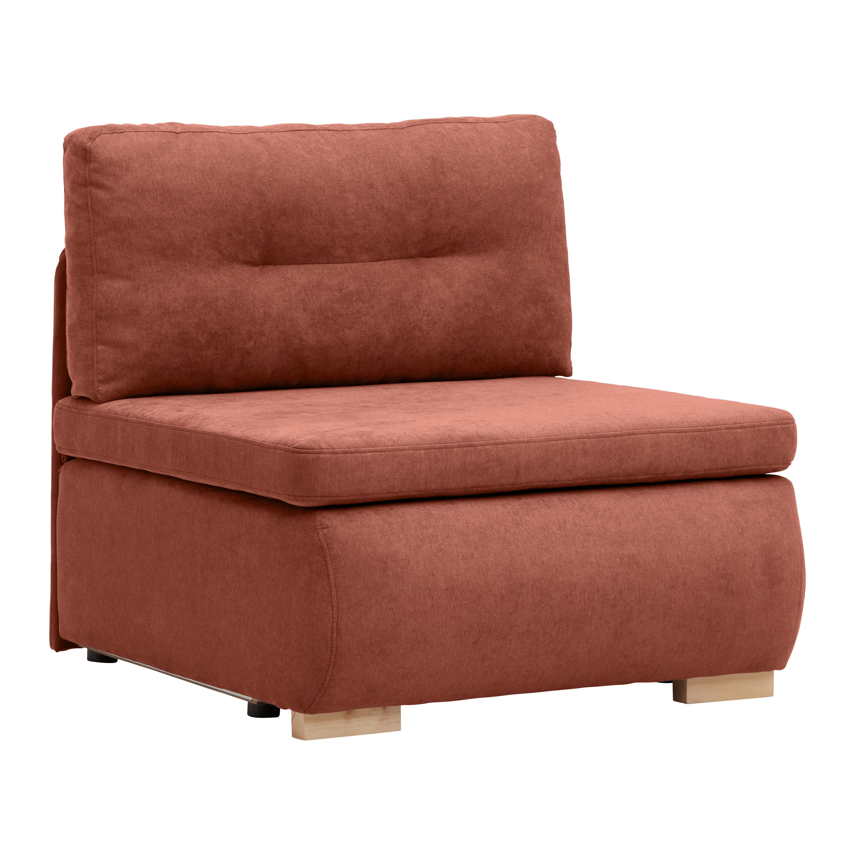 Fotelja Na Razvlačenje Modena - prirodne boje/boje koralja, tekstil/plastika (89/88/90cm) - Modern Living